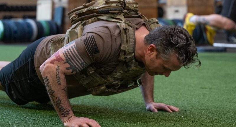 The disturbing visual cues Pete Hegseth uses to tout his beliefs