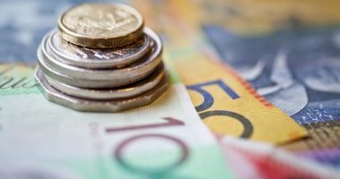 Stack of Australian dollars