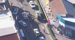 Three people have been injured in a shooting near Auburn train station in Sydney's south-west.