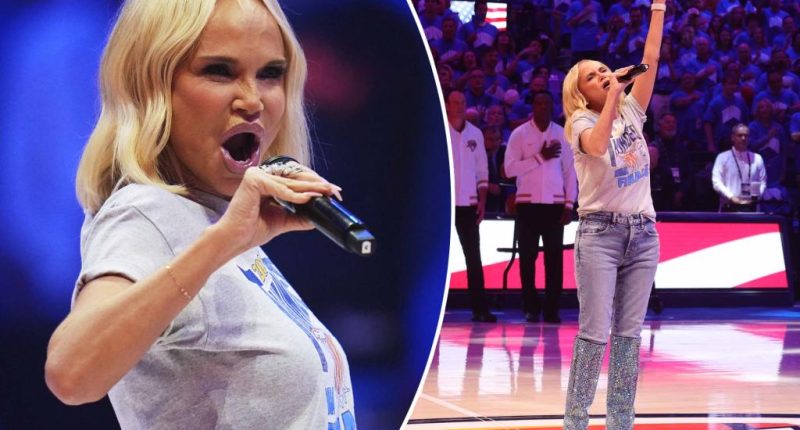 Tony Award winning actress Kristin Chenoweth slammed by NBA fans for Game 7 national anthem