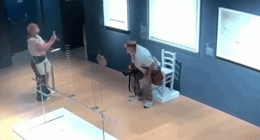 Tourist caught-on-camera smashing crystal-studded ‘Van Gogh’ chair at art museum