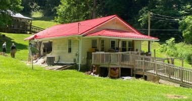 Tree trunk plows into Carter County home