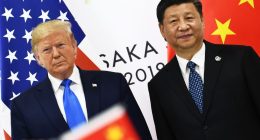 Photo of Donald Trump and Xi Jinping standing together.