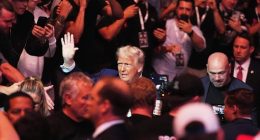 Trump attends UFC championship fight in New Jersey, taking a break from Musk feud for cage fights