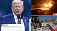 Trump issues ominous threat to Iran as Israel conflict spirals