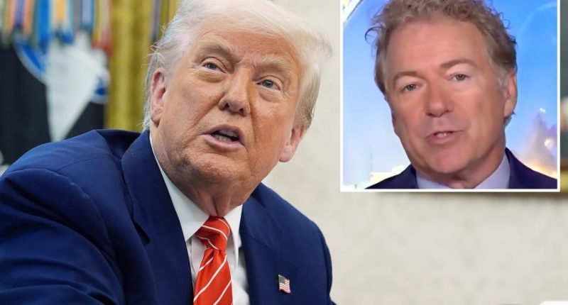 Trump warns Rand Paul he's playing into 'hands of the Democrats' with 'Big, Beautiful Bill' opposition