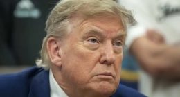 Close-up of Donald Trump.