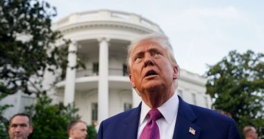 President Trump speaking outside the White House.