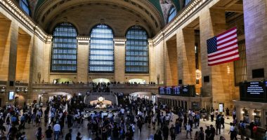Crowded interior of Grand Central Terminal in New York City.