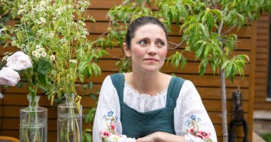 Portrait of Olia Hercules, a Ukrainian/British chef and author.