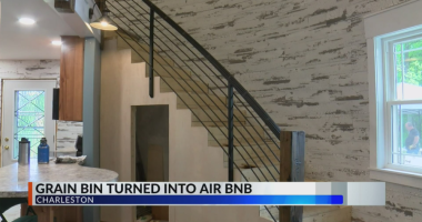 Unique grain bin in Charleston ready to be rented