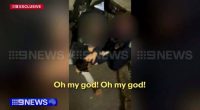 9News has obtained video of an Adelaide arrest at the centre of an internal police investigation.It shows Gaurav Kundi, 42, who is now on life support, being forced onto Payneham Road in the city's eastern suburbs, as he and his partner scream that he'd done nothing wrong.