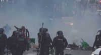 Violent chaos on Paris streets after football club's historic win