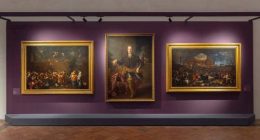 The portrait of Ferdinando de' Medici (centre) was damaged by a visitor to the Uffizi Galleries.