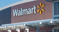 Walmart store exterior with logo.