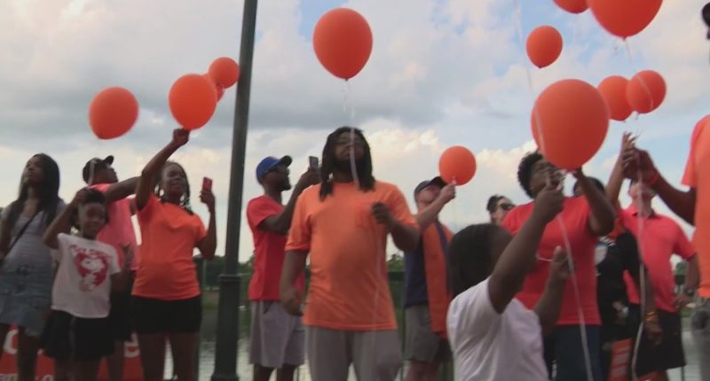 Wear Orange event held in downtown Augusta to discuss National Gun Violence Awareness Month