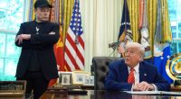 President Donald Trump and Elon Musk in the Oval Office.