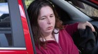 Erin Patterson getting out of her car.