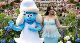 Why is Rihanna in Belgium this weekend? Hint: Smurfs