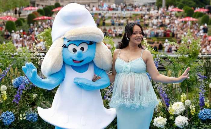 Why is Rihanna in Belgium this weekend? Hint: Smurfs