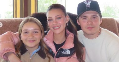 Will Brooklyn Beckham wish his little sister Harper a happy birthday?