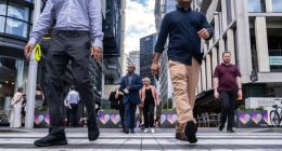 Pedestrians in the Sydney CBD.