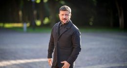 Volodymyr Zelensky in The Hague.