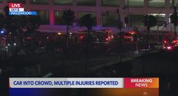 6 hurt after car drives into crowd in California: officials