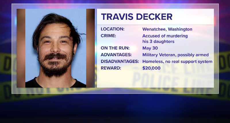 Three Washington girls who were reported missing last week were found dead Monday, and a search is ongoing for the girls’ father, police announced. The girls were discovered just before 4 p.m. local time, police said, after detectives in Chelan County, Washington, gathered information that led them to search an area around Leavenworth, where they hoped to find the girls and their father, Travis Decker.