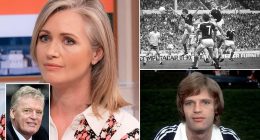 Heading the ball is what took my dad's life so early, but football is also what gave us so much... TV star Hayley McQueen admits she has bittersweet feelings about her late father Gordon's playing career