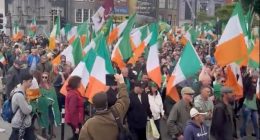 Irish fury over asylum crisis: How resentment is boiling over nationwide, with thousands attending latest anti-migrant protests following huge surge in refugees and country's pro-Palestine, anti-Israel stance