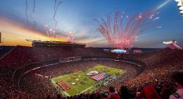 A general interior view of GEHA Field at Arrowhead Stadium prior to the AFC Championship game between the Buffalo Bills and the Kansas City Chiefs on January 26