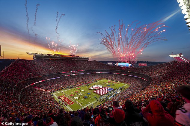 A general interior view of GEHA Field at Arrowhead Stadium prior to the AFC Championship game between the Buffalo Bills and the Kansas City Chiefs on January 26