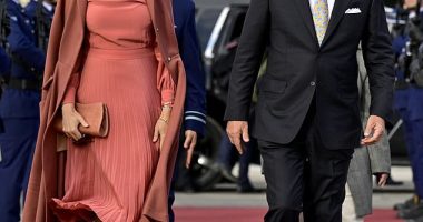 King Philippe and Queen Mathilde of Belgium are stranded in Chile due to technical issues with their plane (seen before attempting to depart on Thursday)