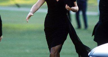 Princess Diana wore her famous little black dress by Christina Stambolian to a charity dinner at the Serpentine Gallery on June 29, 1994