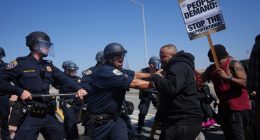 LA police swiftly enforce downtown curfew as protests against Trump's immigration crackdown continue