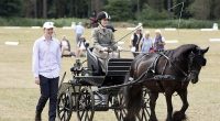 Lady Louise Windsor was spotted enjoying a day out alongside her rumoured boyfriend at The Sandringham Festival of Carriage Driving today. Pictured with Felix da Silva-Clamp, left