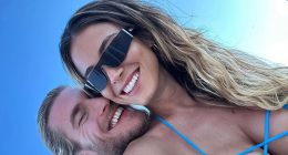 Loris Karius's glamorous TV presenter wife Diletta Leotta reveals uncomfortable ex-Liverpool star 'locked himself in his room' when she first brought him to meet her parents in Sicily