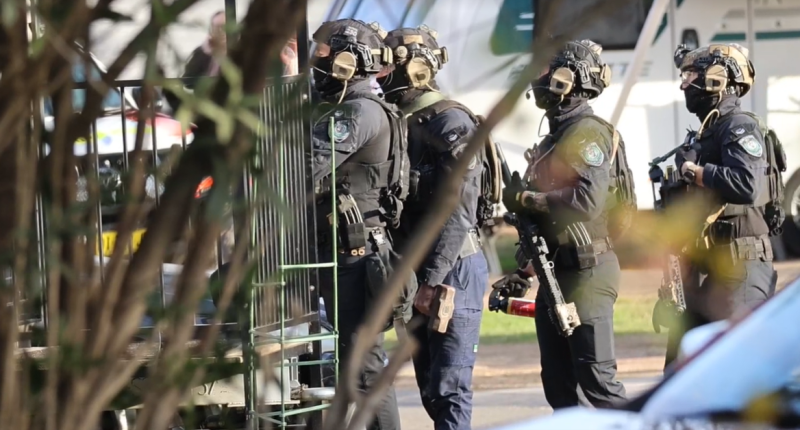 Man shot by police at Sydney caravan park after three-hour siege