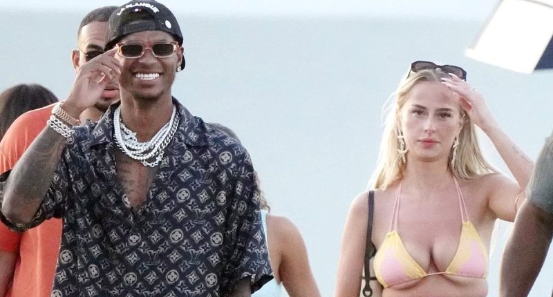 Marcus Rashford's blonde mystery companion 'REVEALED' after Man United star was spotted with influencer in St Tropez wearing £340K-worth of designer clothes