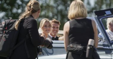 Martin Odegaard and his stunning wife Helene Spilling get married in Norway seven months after privately tying the knot... as Bukayo Saka and Arsenal team-mates lead wedding party