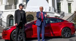 Mystery of Trump's vanishing Tesla as his purchase from Elon Musk disappears from outside White House