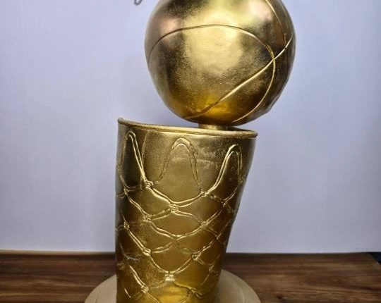 OKC Cake Lady replicates Larry O'Brian Championship Trophy