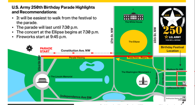 Officials preview security for Army's 250th anniversary parade