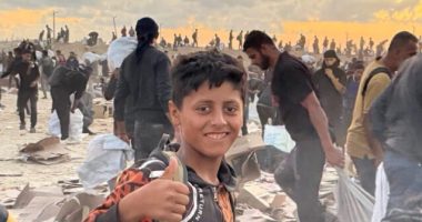 PHOTOS: Palestinians Relieved, Happy at American Aid Site in Gaza