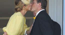 Among members of the royal family keeping their cool today were Princess Anne's son Peter Phillips, and his new girlfriend, NHS nurse Harriet Sperling