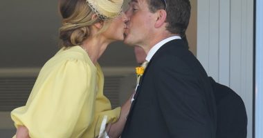 Among members of the royal family keeping their cool today were Princess Anne's son Peter Phillips, and his new girlfriend, NHS nurse Harriet Sperling