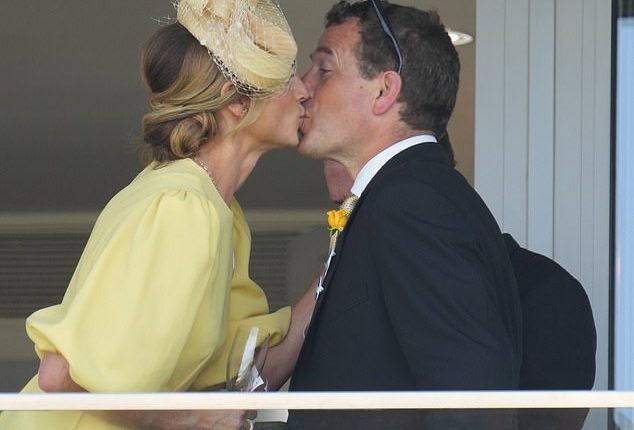 Among members of the royal family keeping their cool today were Princess Anne's son Peter Phillips, and his new girlfriend, NHS nurse Harriet Sperling