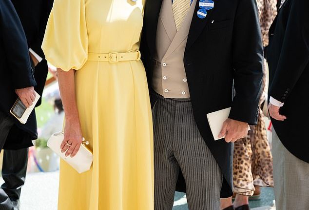 Harriet Sperling and Peter Phillips during day three of Royal Ascot at Ascot Racecourse on June 19