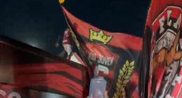 Police fire stun grenades and rubber bullets at fans of Chelsea's Club World Cup opponents Flamengo after 3,000 turned up to see them off at the airport